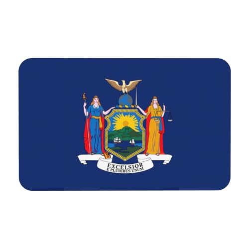 kurue New York Flagge Druck Kieselgur Badematte Große rutschfeste Duschmatte mit schnell trocknender Badezimmer Bodenmatte von kurue