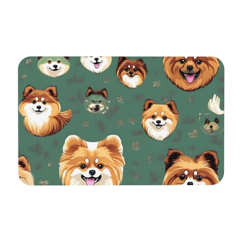 kurue Pomeranians Pattern Print Kieselgur Badematte Große rutschfeste Duschmatte mit schnell trocknender Badezimmer Bodenmatte kurue Pomeranians Pattern Print Kieselgur Badematte Große rutschfeste Duschmatte mit schnell trocknender Badezimmer Bodenmatte von kurue