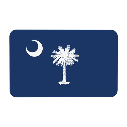 kurue South Carolina Flagge Print Kieselgur Badematte Große rutschfeste Duschmatte mit schnell trocknender Badezimmer Bodenmatte von kurue