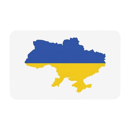 kurue Ukraine Flagge Karte Druck Kieselgur Badematte Große rutschfeste Duschmatte mit schnell trocknender Badezimmer Bodenmatte von kurue