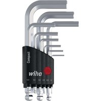 Winkelschraubendrehersatz 9 tlg. 6KT-Kugelk. SW1,5-10 i. Compact Halter 369 KH9 von Wiha