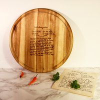 Rezept Schneidebrett, Personalisierte Käse Board, Handschriftliche Display Benutzerdefinierte Granmother Geschenk Rezept Schneidebrett, Personalisierte Käse Board, Handschriftliche Display Benutzerdefinierte Granmother Geschenk von kutiecuts