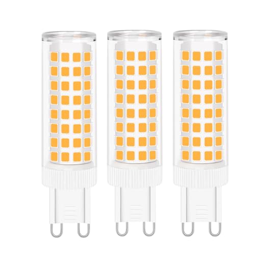 WYAANCCW 10W G9 LED Lampe Warmweiß,G9 LED Leuchtmittel Corn Light Bulbs 3000K,10W Enegiesparende LED Glühbirne Warmweiss Ersetzt 85W 80W Halogen Lampe,AC220-240V,3 Pack von WYAANCCW