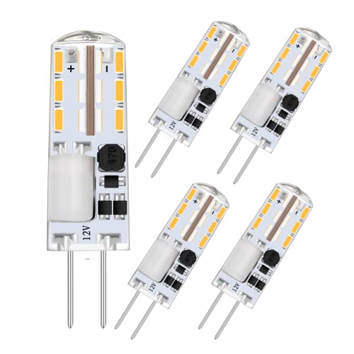 WYAANCCW G4 LED lamp,AC/DC 12V G4 Mini Bulb,1.5W Low Power Capsule LED Light Bulbs,Equivalent to 15W Halogen Bulb,Non-dimmable Warmweiß Leuchtmittel Birnen,4 Pack WYAANCCW G4 LED lamp,AC/DC 12V G4 Mini Bulb,1.5W Low Power Capsule LED Light Bulbs,Equivalent to 15W Halogen Bulb,Non-dimmable Warmweiß Leuchtmittel Birnen,4 Pack von WYAANCCW