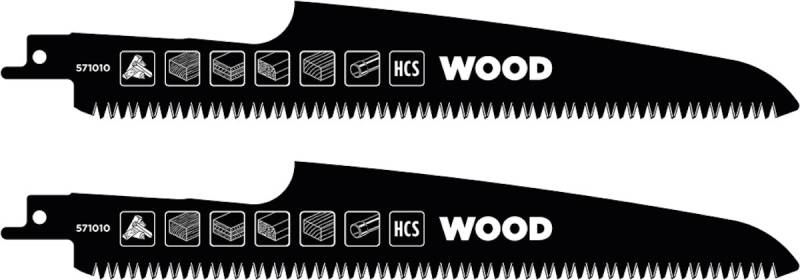 kwb HCS-Säbelsägeblätter mit Japanzahnung für Holz und Grünholz, fein, 2-tlgl., 230 mm 571010 von kwb Germany GmbH