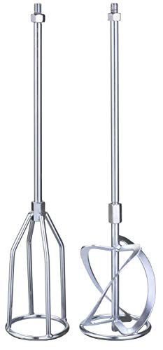 Original Einhell Rührer-Set (Farb-/Mörtelrührer-Zubehör, passend für alle Einhell Farb-/Mörtelrührer, M14-Aufnahme, inkl. Farbrührer Ø 120 mm und Mörtelrührer Ø 135 mm) von Einhell