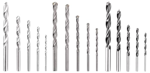 Original Einhell 15-tlg. Bohrer-Set (Schlagbohrmaschinen-Zubehör, inkl. 5x Bohrer für Holz, 5x HM-Bohrer für Beton, 5x HSS-Bohrer für Stahl) von kwb by Einhell