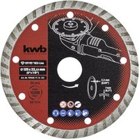 KWB - 797540 Diamanttrennscheibe Durchmesser 125 mm Bohrungs-Ø 22 mm Marmor, Keramik, Fliesen 1 St. von kwb