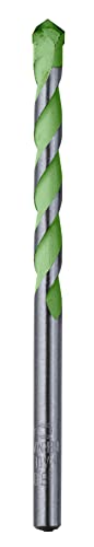 kwb Hardcut Granitbohrer Ø 5 mm mit Hartmetallspezialschneide, asymmetrischer, hochtemperaturgelöteter Hartmetall-Platte, optimalem Bohrmehltransport und Rundschaft, extrem langlebig, nach ISO 5468 von kwb