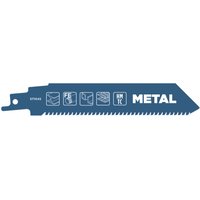 Bimetall-Säbelsägeblatt für Metall, 152 mm (geeignet für Stahl, Eisen, Metallprofile, Blech, hochwertige Hartmetall-Zähne, hohe Elastizität, gefräste von kwb