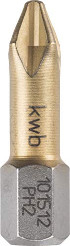 KWB Bits, Titan nitriert, Phillips - Kreuzschlitz DIN 8764, 1015-01 von kwb