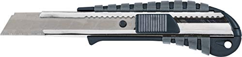 KWB Cuttermesser mit Abbrechklinge 18mm 15118 (Edelstahl Klingenführung, schweres Gehäuse mit gummierter und Rutschfester Grifffläche), 18 mm von kwb
