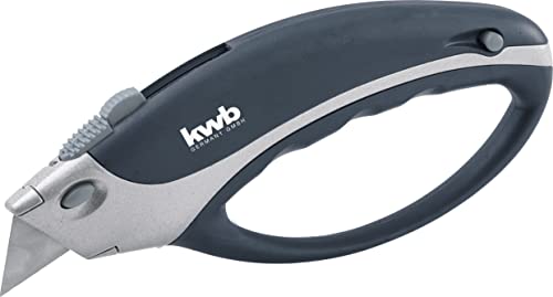 KWB Profi Messer mit geschlossenem (2 Trapez-und 2 Hakenklingen, Aufbewahrung im Griff, Metallgehäuse), 60 x 19 von kwb