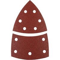 Schleif-Dreieck für Delta- u. Multi-Schleifer - für Metall, Holz, Lack u. v. m, für Bosch-PSM , 100 x 62 93 mm Korn K-60, K-120, K180, je 4 Stk., von kwb