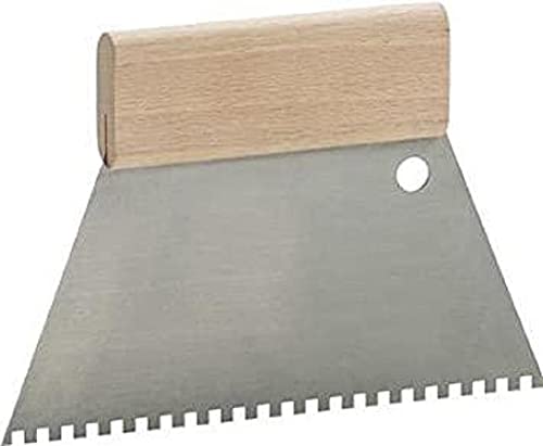 KWB Zahnspachtel, 180mm, 4mm gezahnt, holzgriff, zahnkelle, spachtel, trapezspachtel von kwb