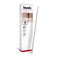 KWB - sds Plus Bohrer, sds Plus Hammerbohrer (ø 10 mm x 460/400 mm, mit extrem schneller Hartmetall 4X-Schneide, für armierten Beton, Stein & von kwb