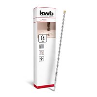 KWB - sds Plus Bohrer, sds Plus Hammerbohrer (ø 14 mm x 460/400 mm, mit extrem schneller Hartmetall 4X-Schneide, für armierten Beton, Stein & KWB - sds Plus Bohrer, sds Plus Hammerbohrer (ø 14 mm x 460/400 mm, mit extrem schneller Hartmetall 4X-Schneide, für armierten Beton, Stein & von kwb