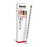 Sds Plus Bohrer, sds Plus Hammerbohrer (ø 25 mm x 460/400 mm, mit extrem schneller Hartmetall 4X-Schneide, für armierten Beton, Stein & Mauerwerk) von kwb