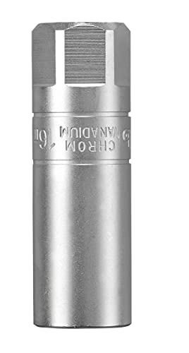 kwb 16 mm Zündkerzen-Einsatz Professional aus CV-Stahl (Antrieb: 44593 Zoll bzw. 12,5 mm Sechskant, matt verchromt) von kwb