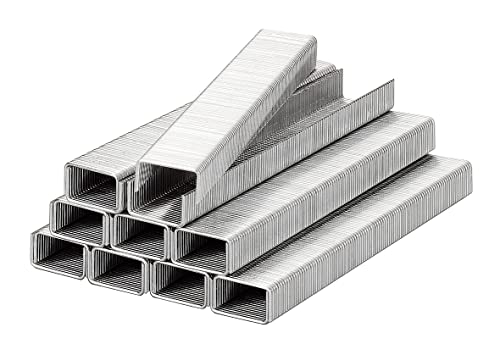 kwb Klammern, Typ Flachdraht, Stahl, C-Spitze, Stahldraht, 600 Stk. 10,70 mm x 14 mm von kwb