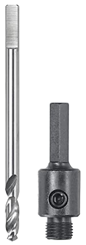 kwb Aufnahme-Schaft Sechskant für EASY-Cut Lochsäge 20 + 25 mm mit 1/2'' - 20 UNF Gewinde inkl. HSS Zentrierbohrer von kwb
