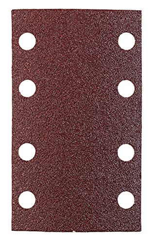 kwb 5 Stück Schleifpapier Professional (80 x 133 mm, gelocht, Körnung 120 für Holz, Metall & Farbe, für Schwingschleifer mit Klett-Trägerplatte und Absaugsystem, Sparpack) von kwb