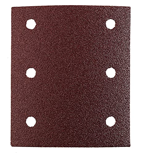 kwb Schleifstreifen 115x100 mm aus Edelkorund mit Körnung 40, werkzeugloser Wechsel, Vollkunstharz-Verleimung und verstärktem Papierträger für den groben Schliff von Holz und Metall von kwb
