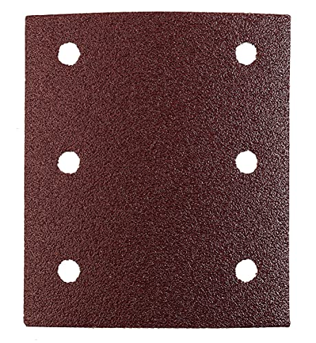 kwb Schleifstreifen 115x100 mm aus Edelkorund mit Körnung 240, werkzeugloser Wechsel, Vollkunstharz-Verleimung und verstärktem Papierträger für den feinen Schliff von Holz und Metall von kwb