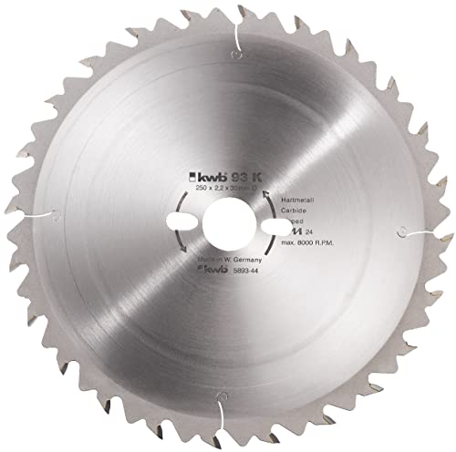 kwb Kreissägeblatt 500 x 30 mm, Made in Germany, sehr schneller Schnitt, Sägeblatt geeignet für Weich- und Hartholz, Konstruktionsvollholz und Holzplatten von kwb