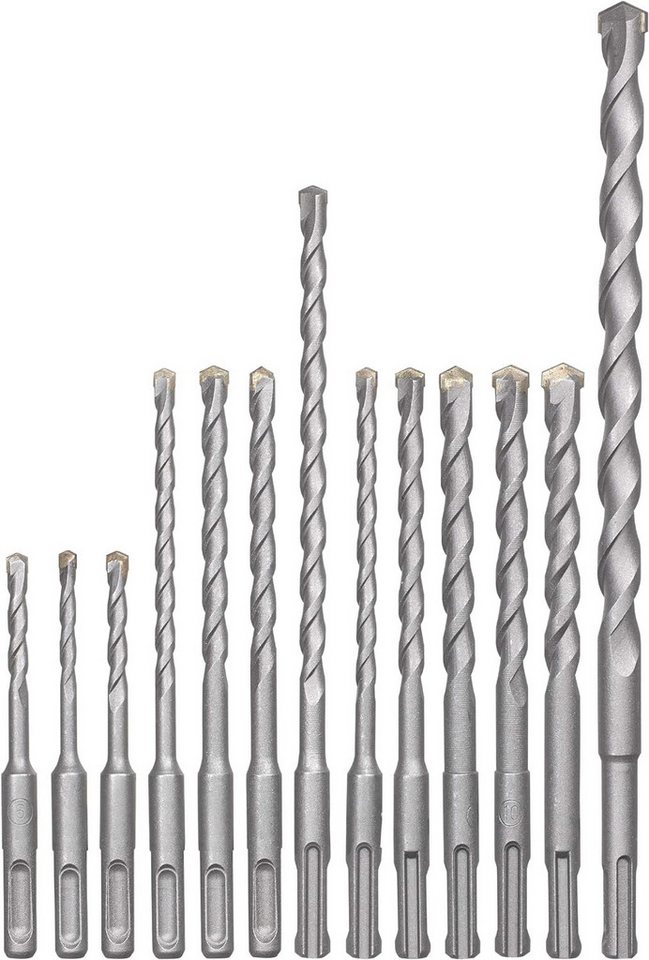 kwb Bohrer- und Bit-Set, kwb SDS-Plus Hammer-Bohrer-Set, 12-teiliges Stein- u. Beton-Bohrer Sat von kwb