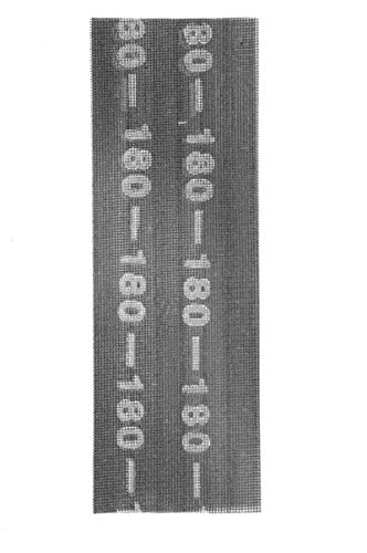 kwb Gitterleinen Schleif-Papier Schleifgitter-Scheibe für Nass- und Trocken-Schliff, f. Hand-Schleifer 93 x 280 K-180, aus Fiberglas, gelocht m. Klett, 5 Stk. von kwb