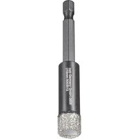 kwb Diamant Fliesen-Loch-Bohrer für Bohrmaschinen, Lochsäge mit E 6.3-Aufnahme, Diamont-Bohrkrone Durchmesser 12 mm von kwb