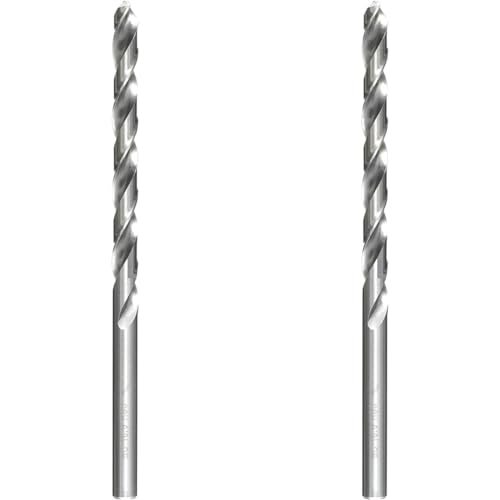 kwb HSS Metallbohrer Ø 6,5 mm (extra lang, rechtsschneidend, Spitzenanschliff, Zubehör Bohrmaschine (Packung mit 2) von kwb
