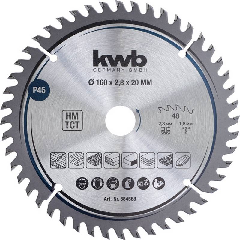 kwb Handkreissägeblatt Ø 160 x 2,8 x 20 mm von kwb