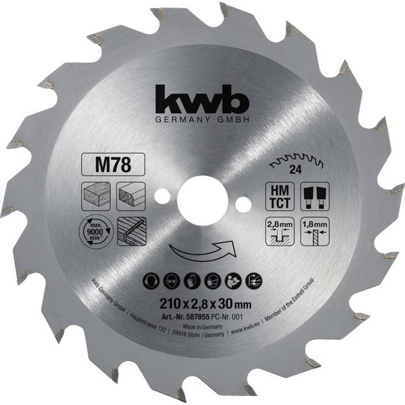 kwb Handkreissägeblatt Ø 210 x 2,8 x 30 mm von kwb