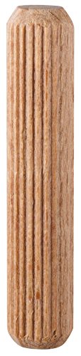 kwb 30x Holzdübel 10 x 40 mm aus Buchenholz (geriffelt, gefast), Riffelholzdübel, Dübel aus Buche von kwb