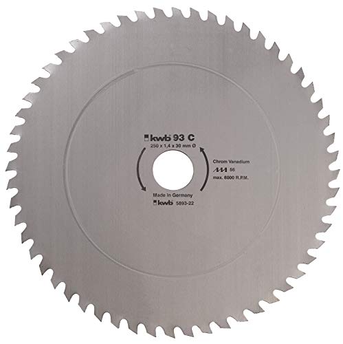 kwb Kreissägeblatt 450 x 30 mm, Made in Germany, grober schneller Schnitt, Sägeblatt geeignet für Brennholz und Schalungen von kwb