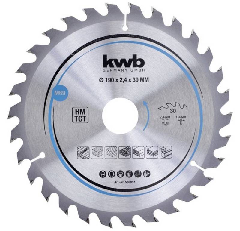 kwb Kreissägeblatt Span-Platten Kreissäge-Blatt, Holz-/Hartholz, 190 x 30 mm 586957 kwb Kreissägeblatt Span-Platten Kreissäge-Blatt, Holz-/Hartholz, 190 x 30 mm 586957 von kwb