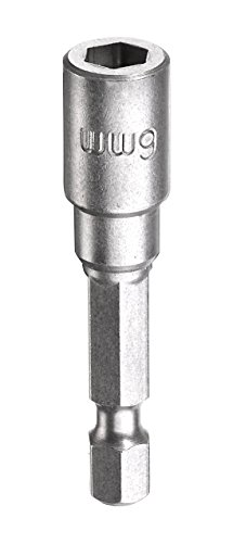 kwb Magnetische 6 mm Bit-Stecknuss Professional aus TQ 60-Stahl (Antrieb: 1/4 Zoll EQ 6.3 Sechskantschaft, ISO 1173, für Außen-Sechskantschrauben von kwb