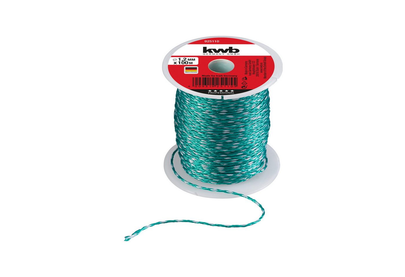 kwb KWB Maurerschnur, 925110, 100 m, 1,2 mm, Nylon, grün Seil kwb KWB Maurerschnur, 925110, 100 m, 1,2 mm, Nylon, grün Seil von kwb