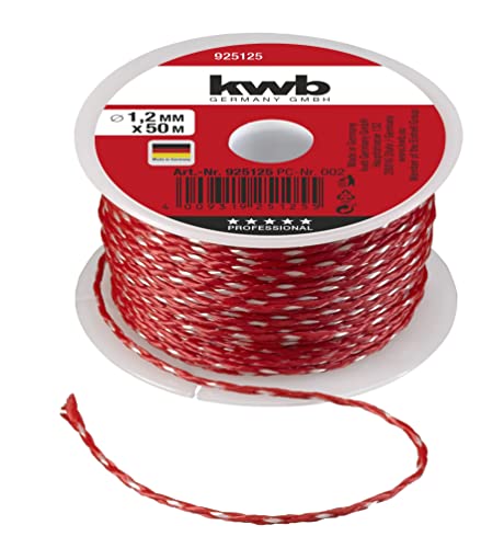 kwb Maurerschnur 50M, Stärke 1 2mm, Richtschnur in Rot – Längen und Stärken kwb Maurerschnur 50M, Stärke 1 2mm, Richtschnur in Rot – Längen und Stärken von kwb