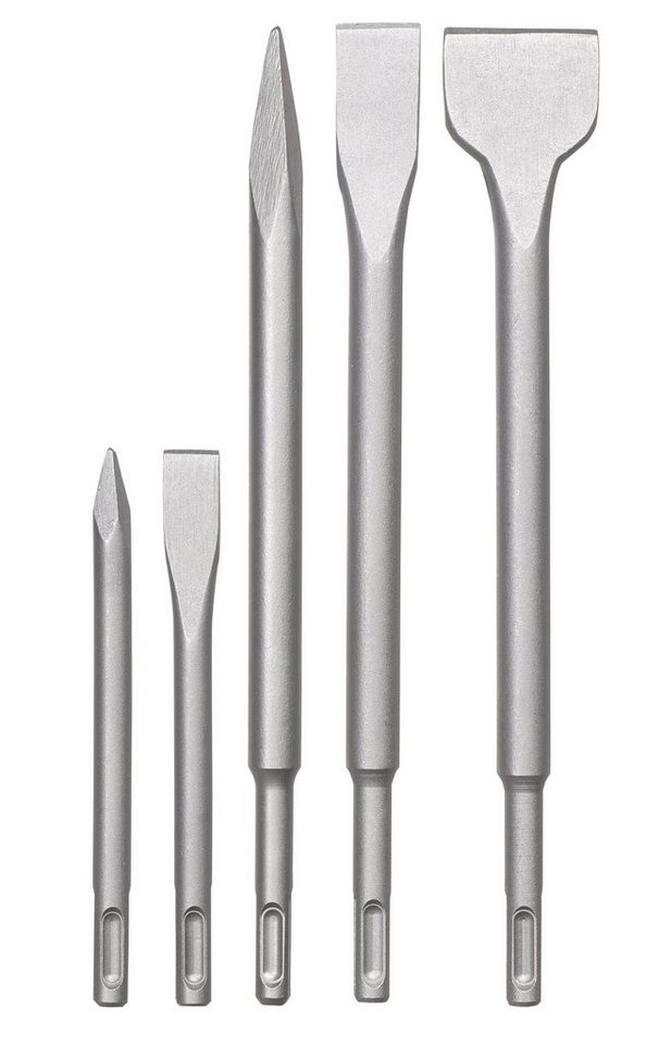 kwb Meißel-Set, SDS-Plus Meißel-Set für Bohrhammer, 5-teiliger Stein- u. Beton-Meissel von kwb