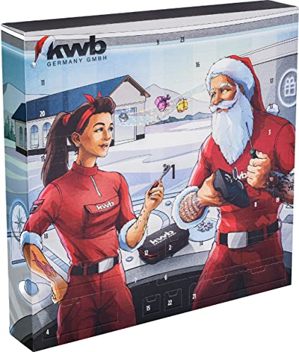 kwb Professional-Adventskalender 2023 für Handwerker mit Gewinn-Chance, 41 teilig Werkzeug-Set inkl. Werkzeugtasche als ideale Ergänzung für die eigene DIY Werkzeugsammlung von kwb