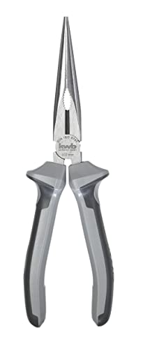 kwb Profi Flachrund-Zange / Flach-Zange 200 mm nach DIN ISO 5745 gerade Form, Schneidkanten induktiv gehärtet von kwb