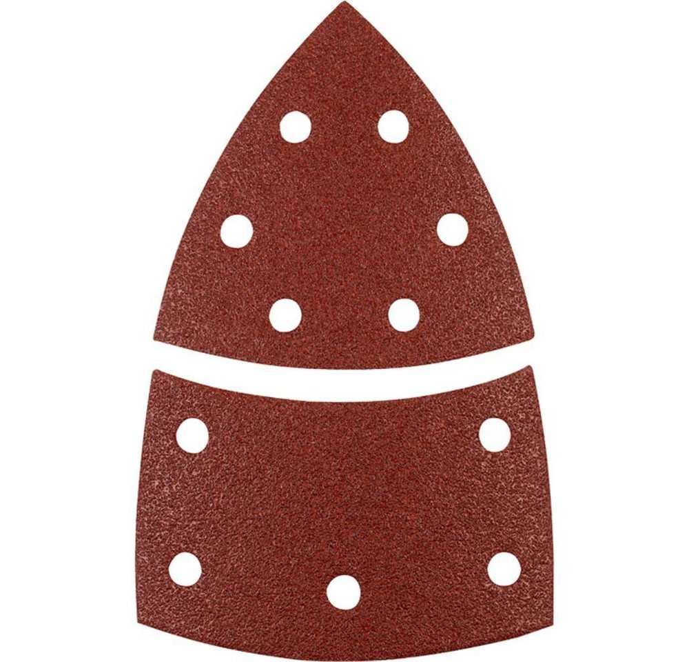 kwb Schleifpapier QUICK-STICK Schleifdreiecke, HOLZ & METALL, Edelkorund, 100 496108 von kwb