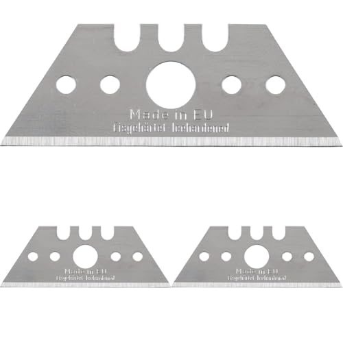 kwb Trapezklingen für Teppichmesser (6 Stück, Extrem Scharf, 52 x 19 x 0 5mm, in praktischer Spenderbox) (Packung mit 3) von kwb