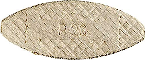 kwb Verbindungsplättchen Größe 20 für 12 mm Nuten 029120 (50 Stück, aus Buchenholz) von kwb