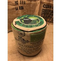 Sitzhocker , Kaffeesack, Brasilien, Dinkelspelzen, Upcycling, Poufs von kwiltfactory