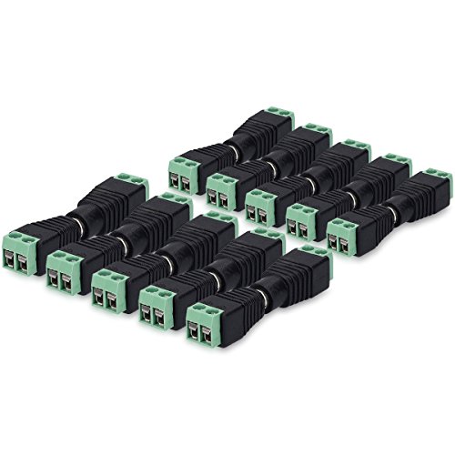 kwmobile 10x DC Stecker 10x Buchse Set - 10er Adapter Set Stromkabel Steckverbindung 12V mit 5,5 x 2,1 mm - Draht Steckverbinder 2 polig - DC-Stecker kwmobile 10x DC Stecker 10x Buchse Set - 10er Adapter Set Stromkabel Steckverbindung 12V mit 5,5 x 2,1 mm - Draht Steckverbinder 2 polig - DC-Stecker von kwmobile