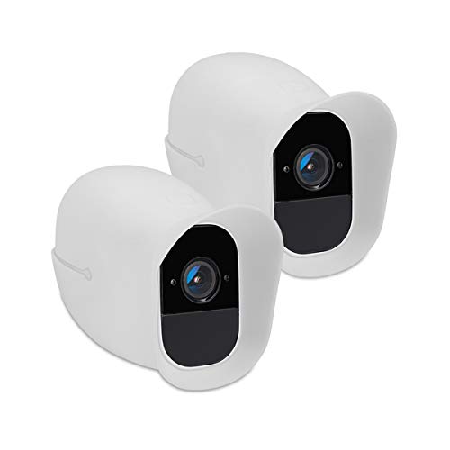 kwmobile 2X Hülle kompatibel mit Arlo Pro/Pro 2 Smart - Silikon Security Camera Cover Schutzhülle Kamera - Weiß von kwmobile